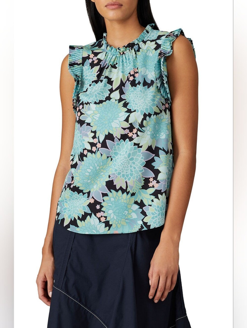 Kate Spade Neon Dahlia Bloom Top